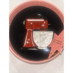 Erstwilder Spin Me Right Round Red Stand Mixer Resin Brooch Pin NWT LD Exclusive